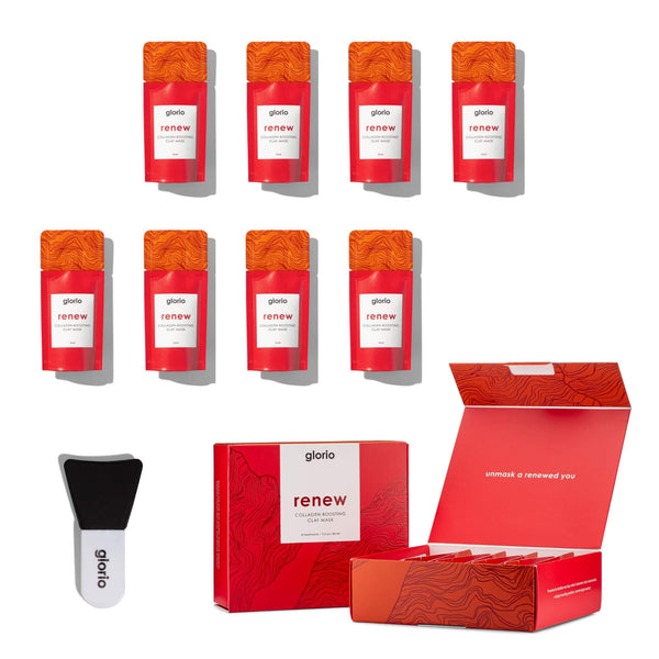 renew - collagen-boosting clay mask – glorioskin